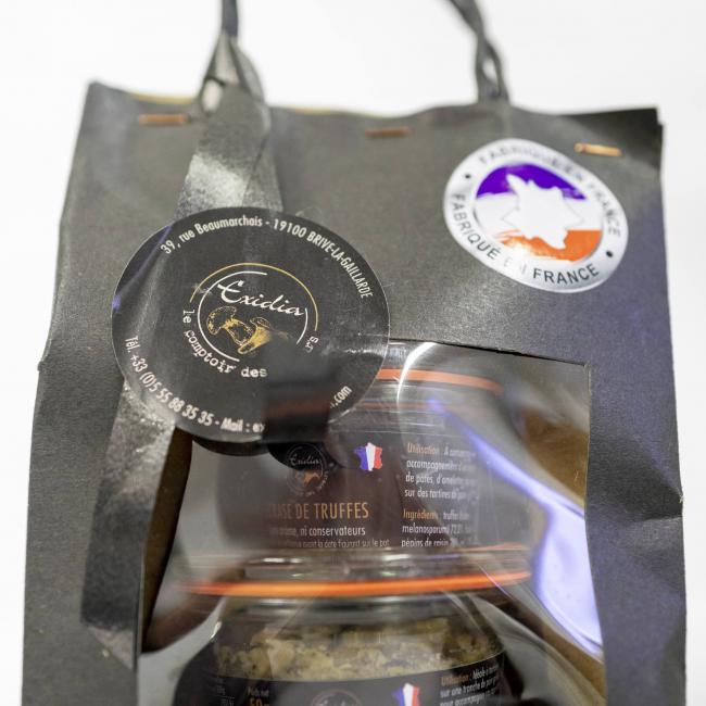 Sac autour de la truffe - Sac cadeau autour de la truffe d'hiver (Tuber melanosporum)